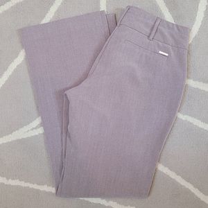 7th Ave NY&Co Pants Trousers Straight Leg Tan Sz Petite 4